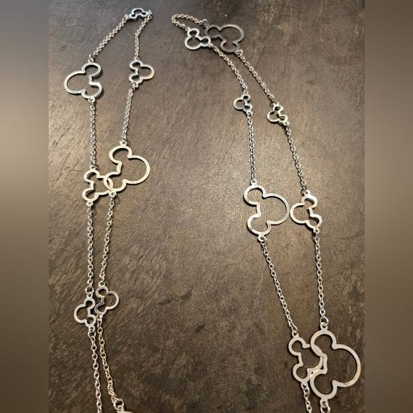 Disney Mickey Mouse Icons 30" Double Necklace EUC 60" Long (Doubles to 30") - Picture 3 of 8